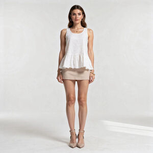 Current/Elliot White The Ballet Tank Top Small